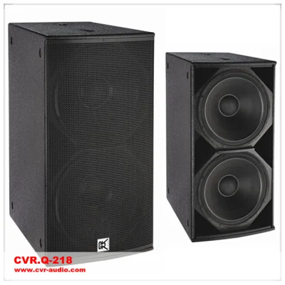 Equipamento de DJ de som Power Dual Sub de 18 polegadas